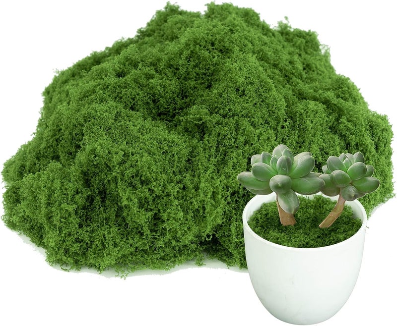 homekoey Fake Green Moss for Potted Plants,Artificial Moss for Crafts Indoor,DIY Table Decorating Fairy Garden Accessories Wedding Party Floral Decor Outdoor - Image 1